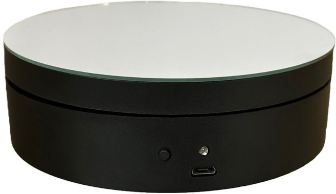 POWERCAT 飾品珠寶旋轉展示台 承重3kg, 1個, 黑色