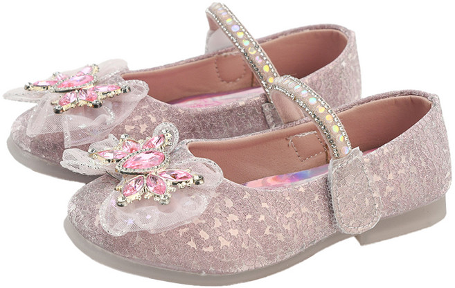 래빗풋 여아용 물방울보석 구두