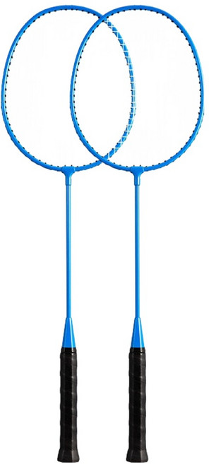 올이즈유 가벼운 베드민턴 라켓, 블루, 2개