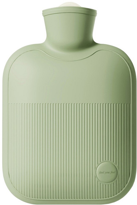 쇼핑닥터 새지않는 따듯함 찜질 온수 주머니 커버없음 라이트그린 1L, 1개