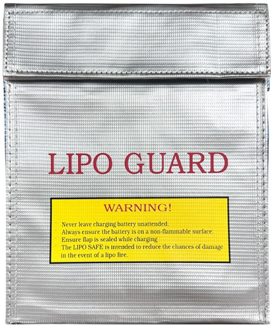 行動電源安全防火防爆袋, 1個, 銀色