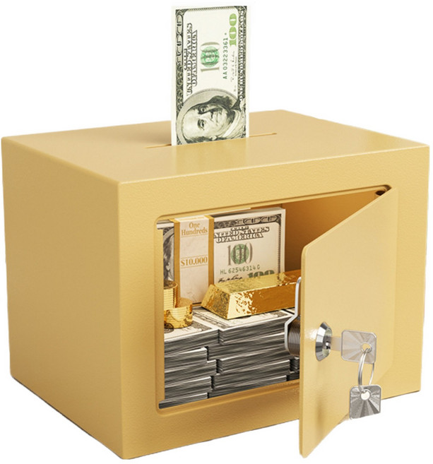 디노 열쇠식 미니 금고 23 x 17 x 17 cm, 베이직