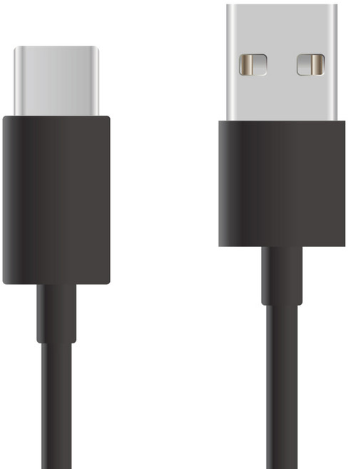 Cuktech USB-A轉Type-C 數據線 ATC310N 3A, 黑色, 1個