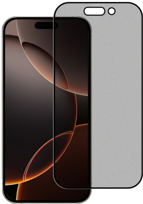 Timo 黑邊防窺玻璃螢幕保護貼 附貼膜神器, 1個