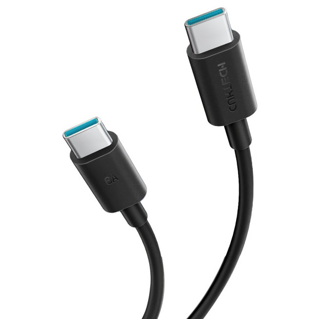 Cuktech Type-C-Type-C 240W 數據線, 1.5m, 黑色, 1個