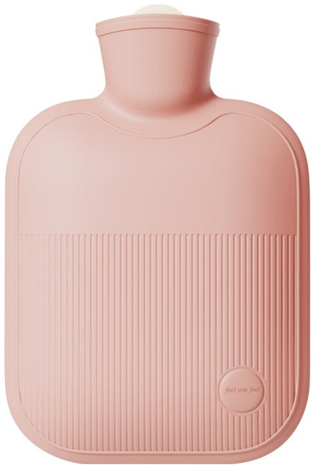 쇼핑닥터 새지않는 따듯함 찜질 온수 주머니 커버없음 라이트핑크 1L, 1개