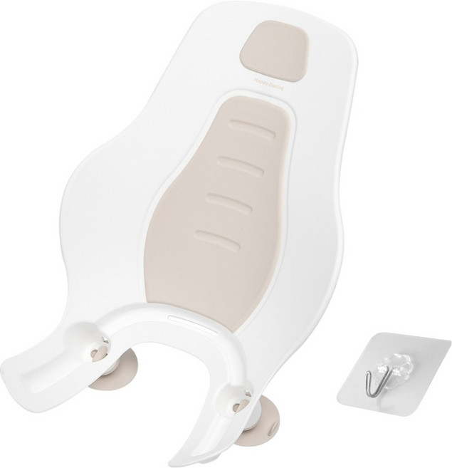 해피달링 세이프 아기비데 유아목욕의자, 베이지, 1개