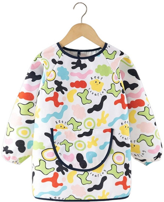 아트조이 아동용 긴소매 미술 가운, 패턴