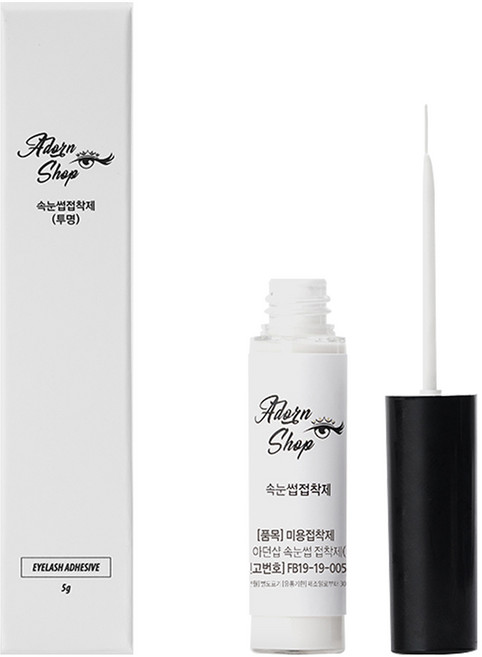 아던샵 쌍꺼풀액 & 속눈썹접착제, 투명, 1개