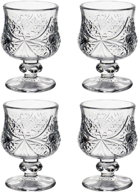 발룬피니 크리스탈 프린스 고블렛잔 50ml, 4개