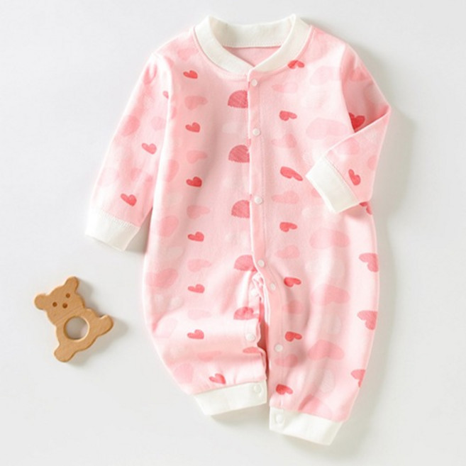 조이멀티 곰블리 순면 내의 긴팔 우주복