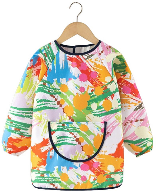 아트조이 아동용 긴소매 미술 가운, 스트라이프