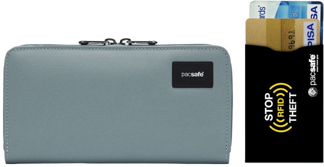 pacsafe RFID SAFE Continental 防盜長夾 + RFID防盜刷卡套組
