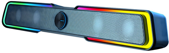 hp 惠普 Soundbar RGB藍牙多媒體長型喇叭揚聲器音箱, DHE-6002S, 炫彩藍