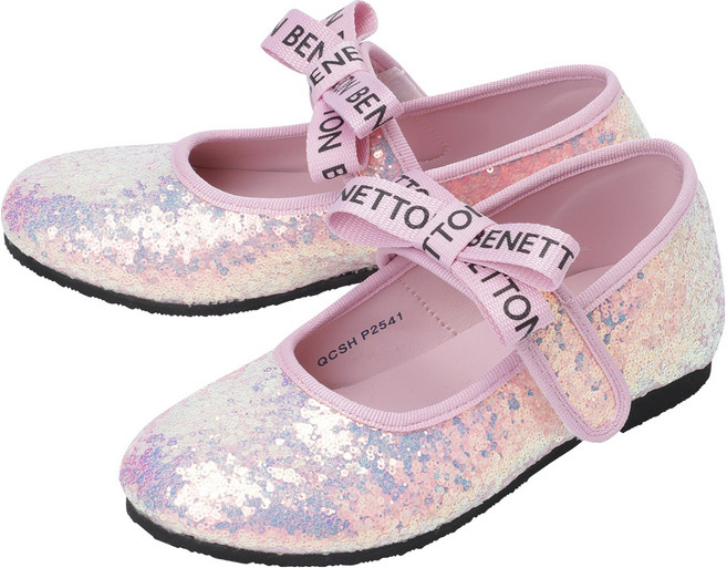 베네통키즈 여아용 블링스 팽글 구두 QCSHP2541