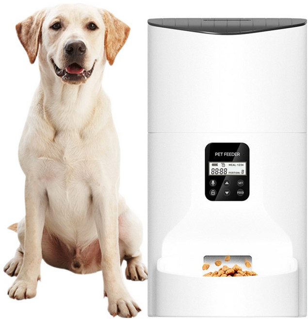 디클펫 반려동물 자동급식기 AT-390, 9L, 화이트, 1개