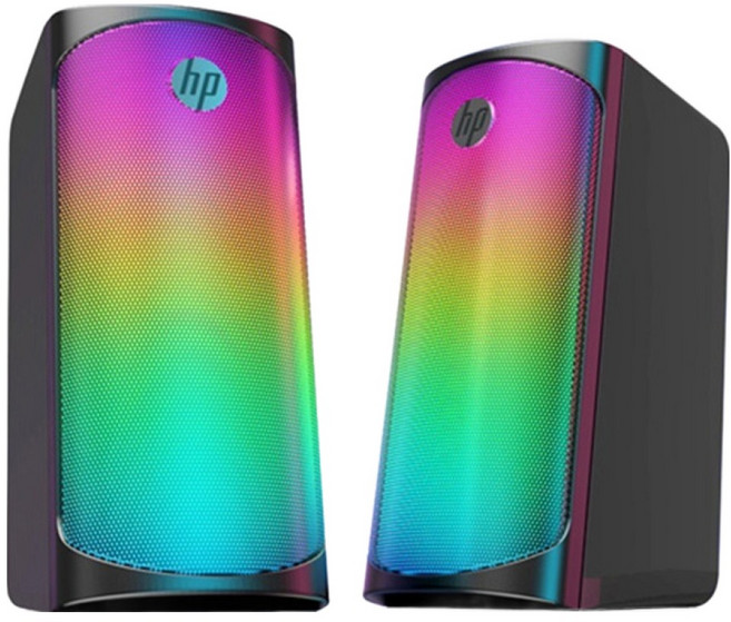 hp 惠普 RGB 炫彩燈光喇叭音響, DHE-6004, 炫彩 + 黑色, 1組