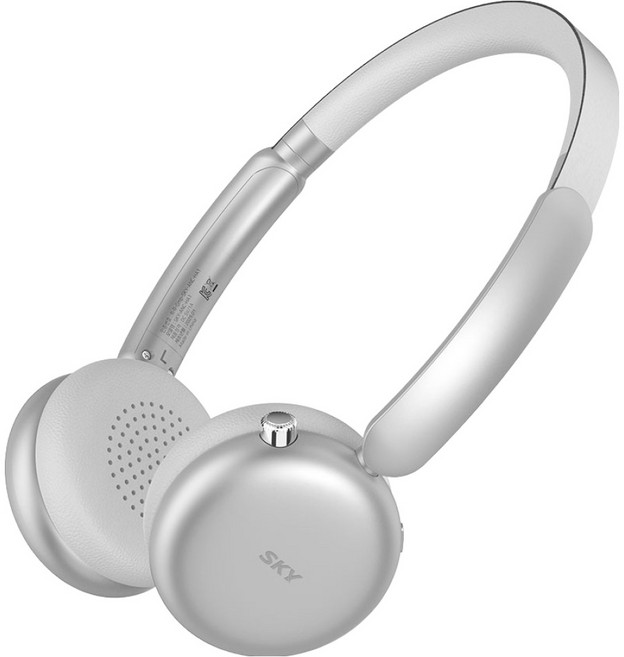 SKY 핏 에어 ANC 노이즈캔슬링 블루투스 6.0 무선 헤드셋 ANC-HA1 메탈릭 실버 30시간