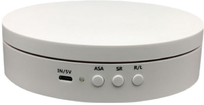 飾品珠寶旋轉展示台, 1個, 白色磨砂