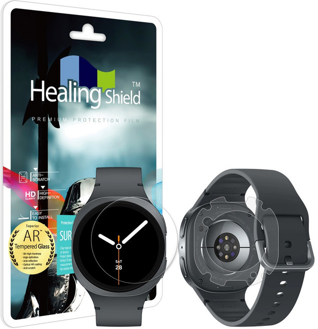 AR 고화질 강화유리1매 + 무광후면 2매, 1세트