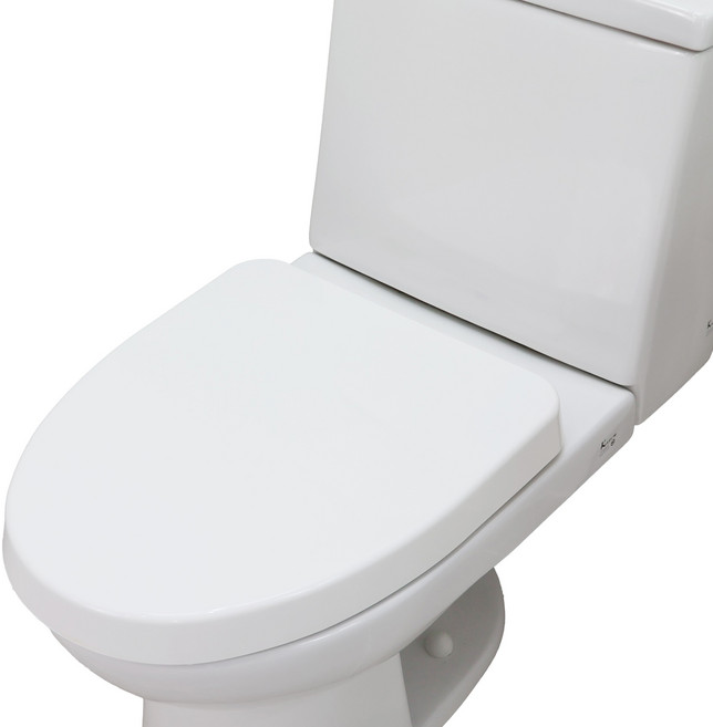 니드코 슬로우다운 무소음 하드 변기커버 O형, 화이트, 1개