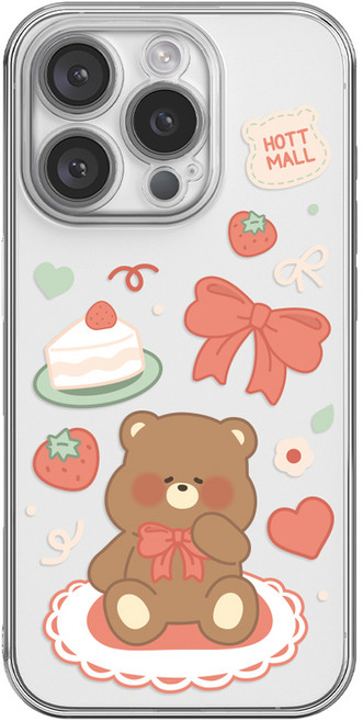 핫티몰 딸기 디저트 푸미 휴대폰 케이스
