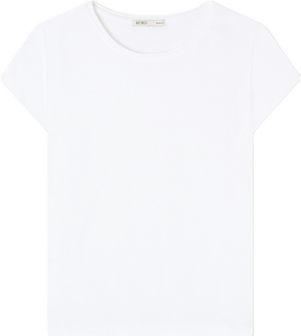 미쏘 여성용 실켓 캡소매 반팔 티셔츠