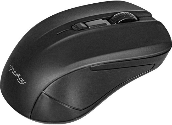 Kinyo NaKay 日常使用 2.4GHz Wireless 滑鼠 黑色 可調DPI NGK-21 左右手通用 人體工學設計 自動對碼感應 非人為原廠保固一年