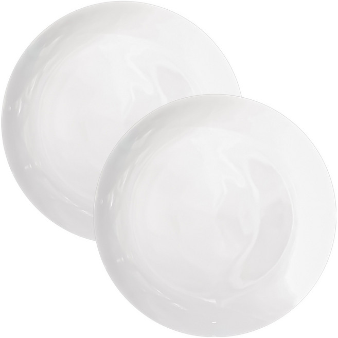 한국도자기 본차이나 쿠잉 원형 접시, 화이트, 2개