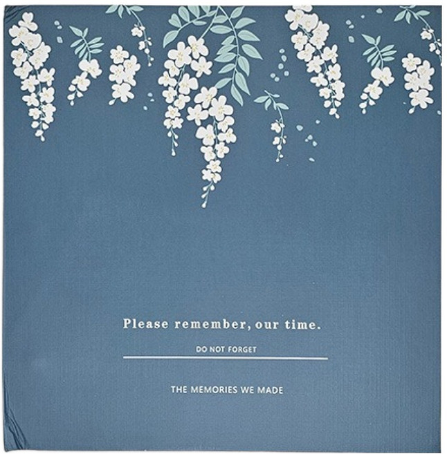 ido 照片自黏式超音波相簿, 1個, 深綠色紫藤, 25張