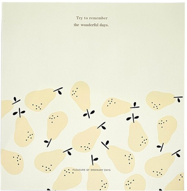 아이두일상취미 포토 점착식 초음파 앨범, 따뜻한 모과정원, 1개, 25매