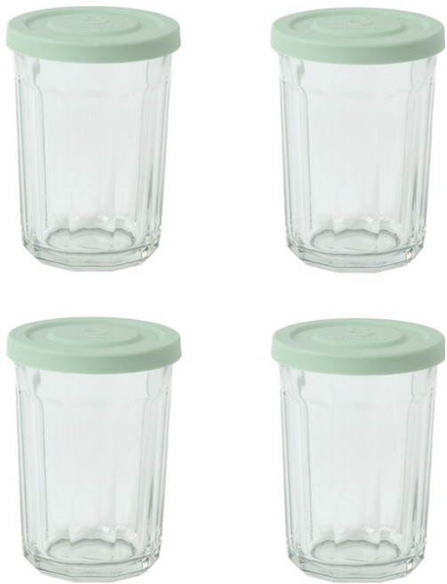 졸리마 트윙클자 밀폐 유리병 민트, 620ml, 4개
