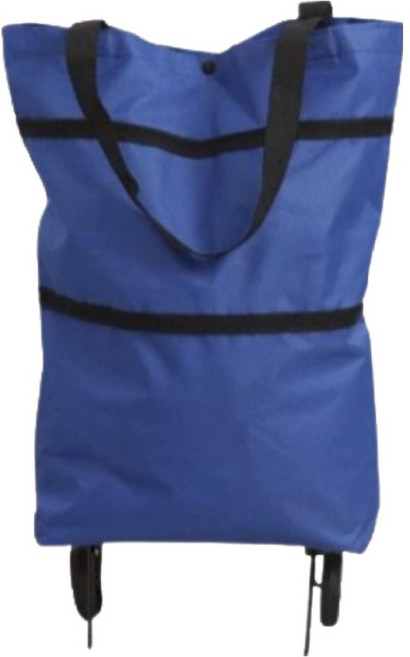 디블릭 휴대용 접이식 바퀴달린 장바구니, 블루, 1개