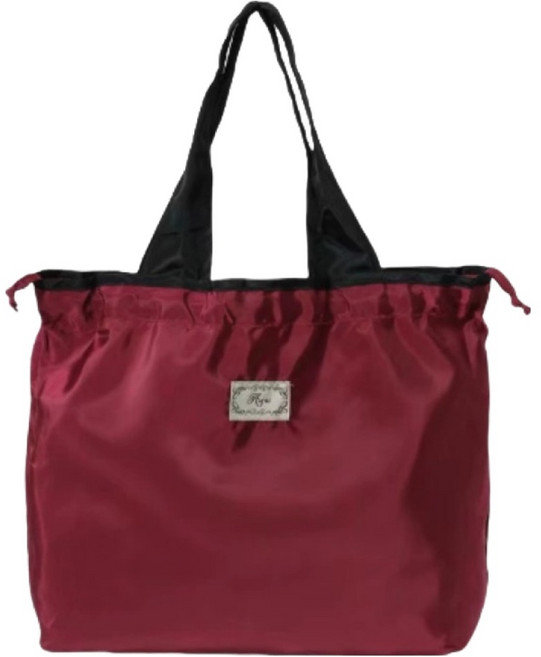 다용도 휴대용 포켓 접이식 장바구니, 버건디, 1개