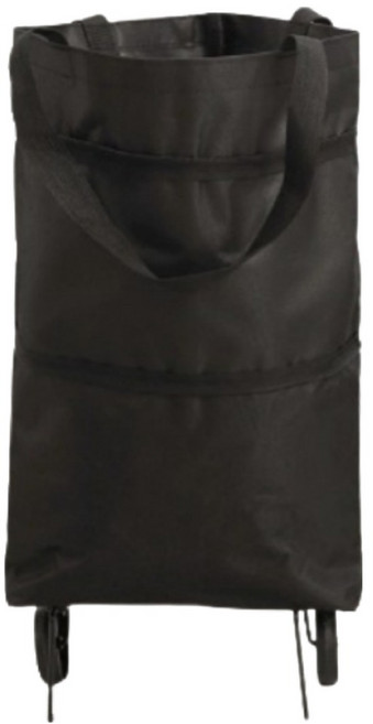 디블릭 휴대용 접이식 바퀴달린 장바구니, 블랙, 1개