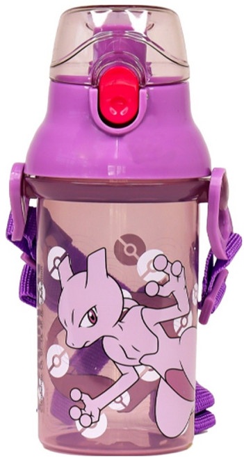 PoKeMoN 寶可夢 兒童透明直飲水壺 BPAfree, 超夢 紫色, 360ml, 1個