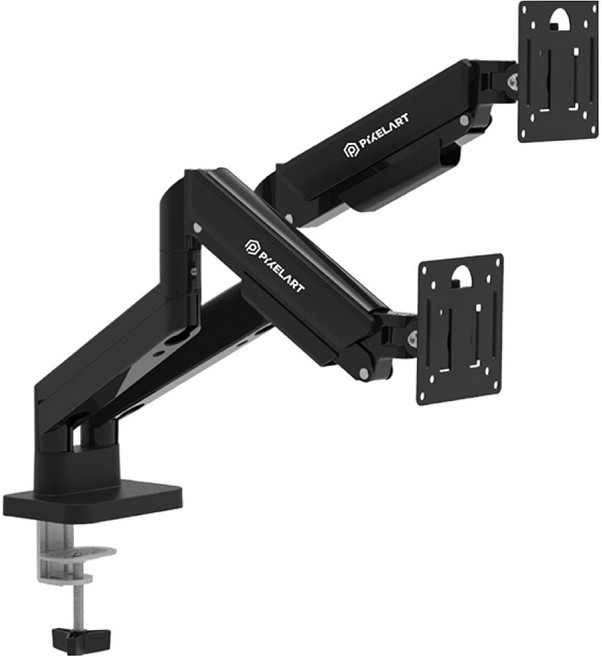 PIXELAR STANDIA B200 雙螢幕支架, 1個, 黑色