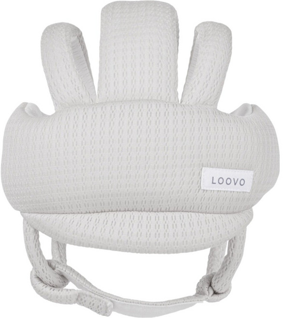 루보 유아용 텐셀 에어메쉬 머리보호대, 그레이, 1개