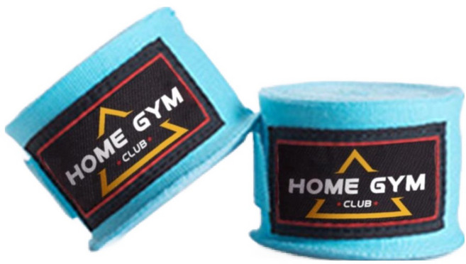 HOME GYM CLUB 居家健身 尼龍拳擊手綁帶, 湖藍色, 1組