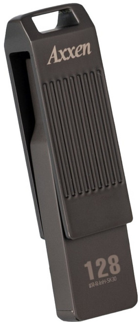 액센 PS30 초고속 450MB/s 회전 초소형 휴대용 메탈 외장 PSSD PS30, 블랙, 128GB