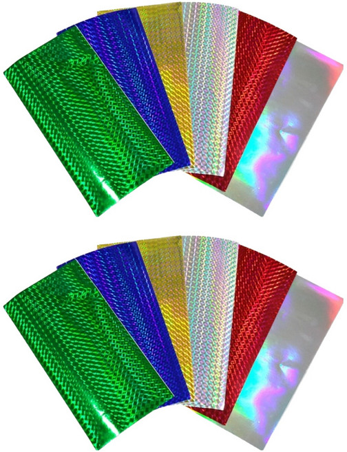 히트페이스 즐낚 홀로그램 스티커 6종 x 2p 세트, 혼합색상, 1세트
