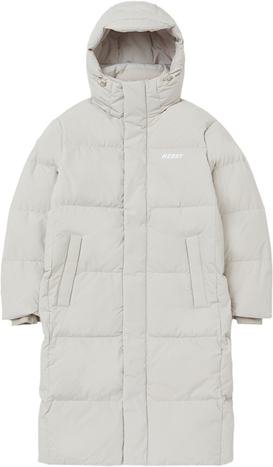 NEDRY 素色長版羽絨棉外套