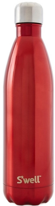S'well Shimmer Rowboat 時尚不鏽鋼保冷保溫瓶 25oz, 1個, 750ml, 紅色