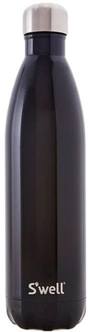 S'well Shimmer-Midnight 美國時尚不鏽鋼保冷保溫瓶 25oz, 1個, 750ml, 黑色