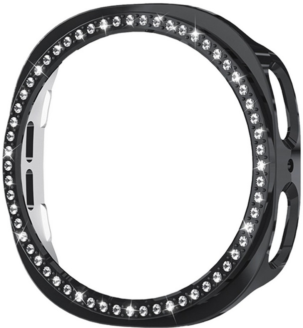 스페이스쉴드 샤인 큐빅 PC 범퍼 케이스, 블랙, 1개