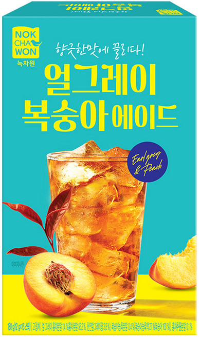 녹차원 얼그레이 복숭아 에이드 분말, 12g, 15개입, 1개
