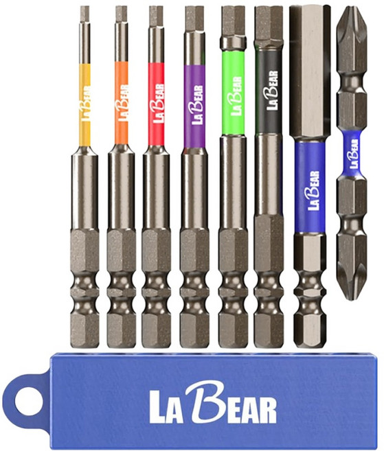 LABEAR 樂博 彩色高扭力六角螺絲起子頭組 LB-00851, 1個