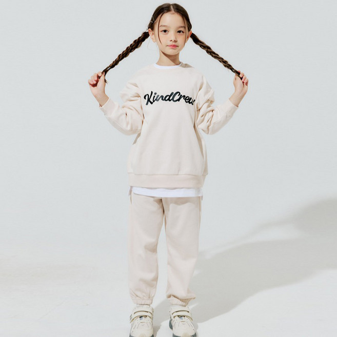 바브키즈 카인드크루 상의 + 하의 세트