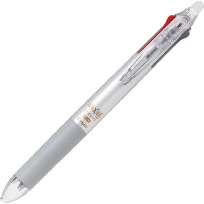 파이롯트 프릭션 볼 3 슬림 볼펜 0.38mm, 1개, 실버