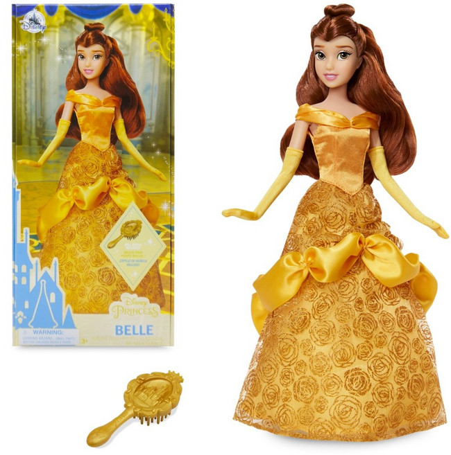 디즈니스토어 프린세스 미녀와야수 벨 클래식 돌 인형 세트, 1세트